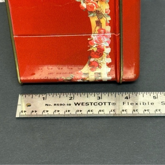 Coca-Cola Coke Vintage 6 in. Square Tin Decor Woman Floral Logo - Picture 12 of 13